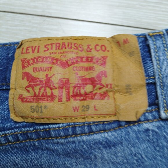 Levi’s 501 Denim Short Men’s - W29 - Faded Blue Wash - Picture 6 of 8